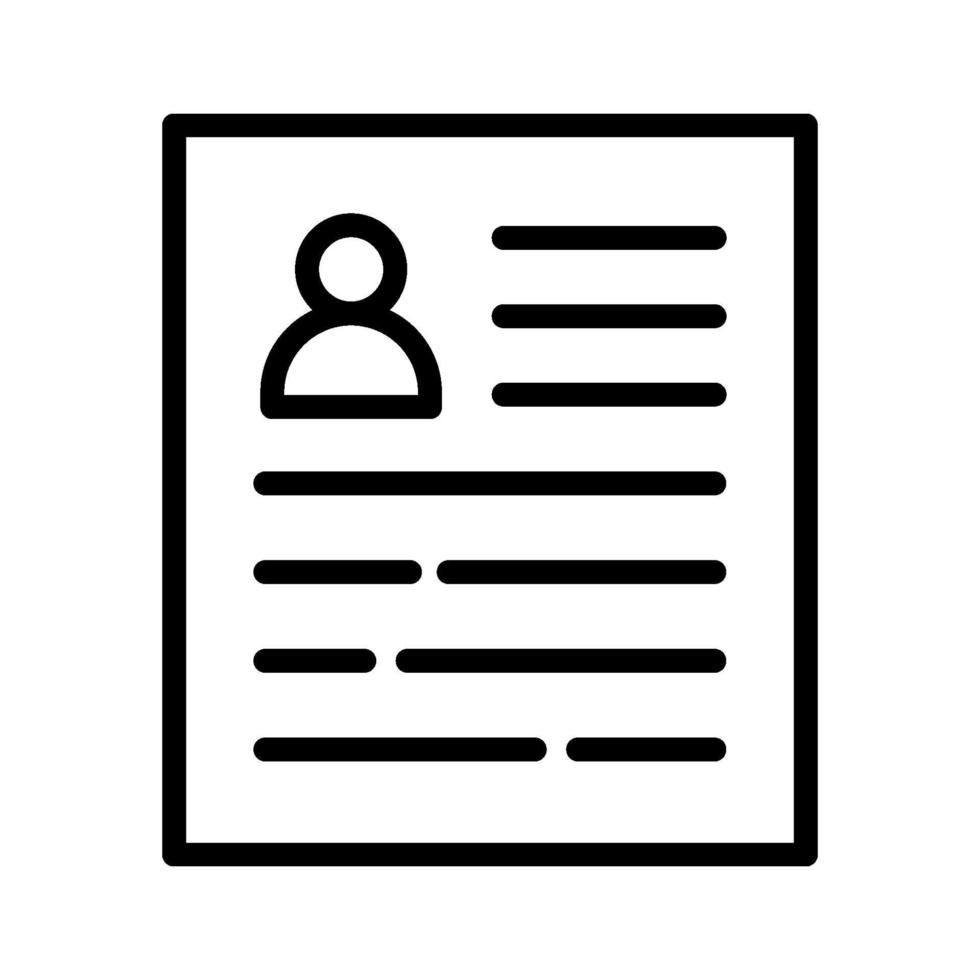 Employee Resume Icon vector