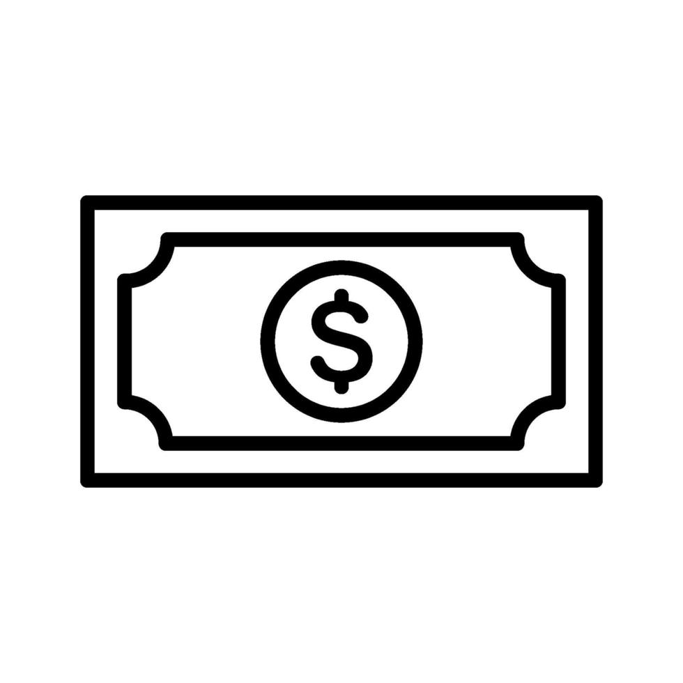 icono de moneda de dólar vector