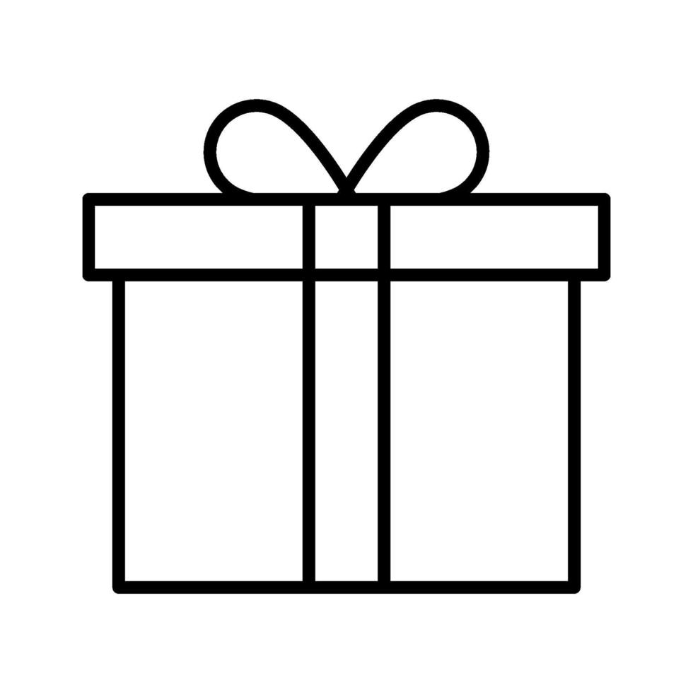 icono de caja de regalo vector