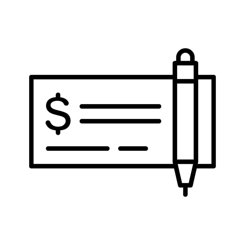 Cheque Vector Icon