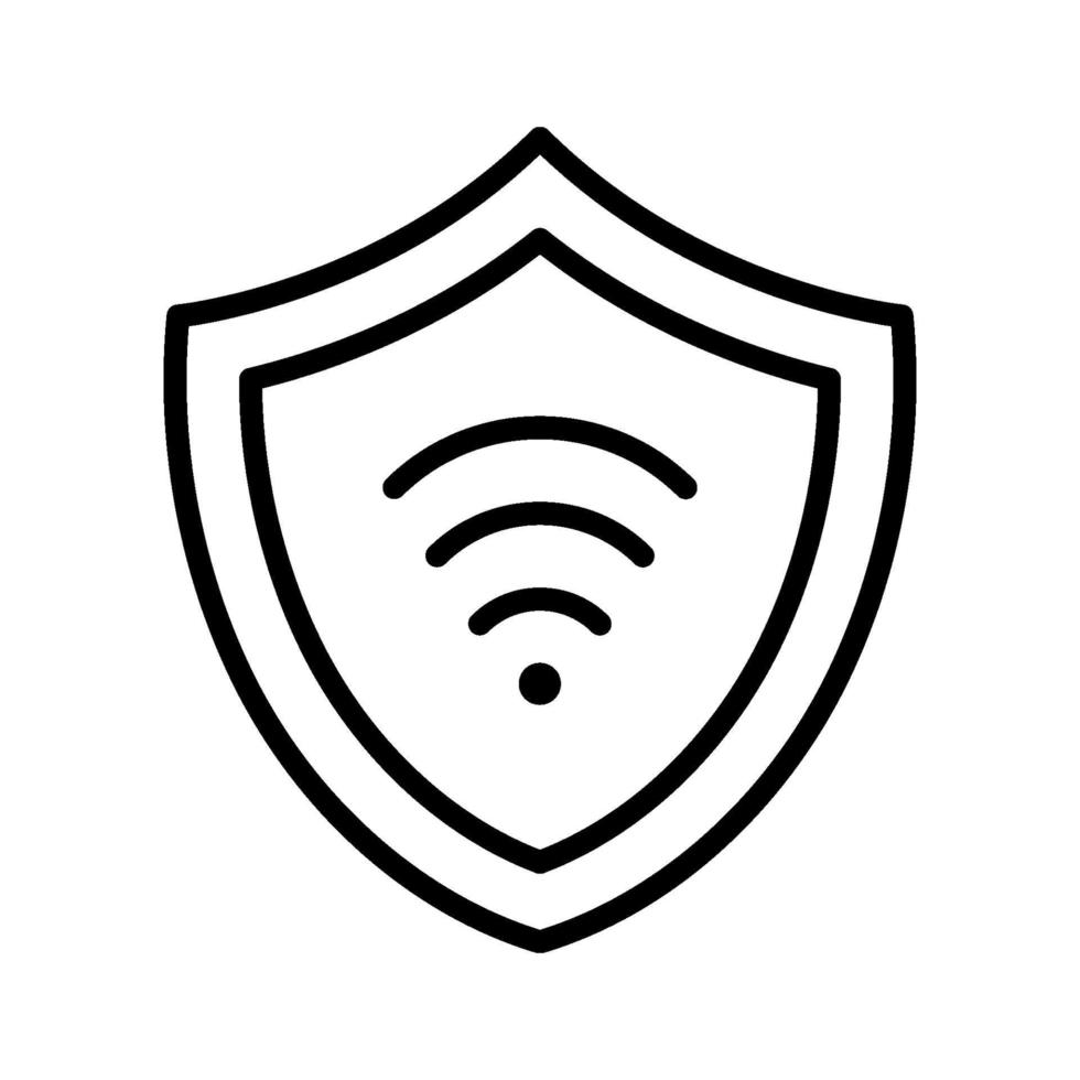 Wifi Protection Icon vector