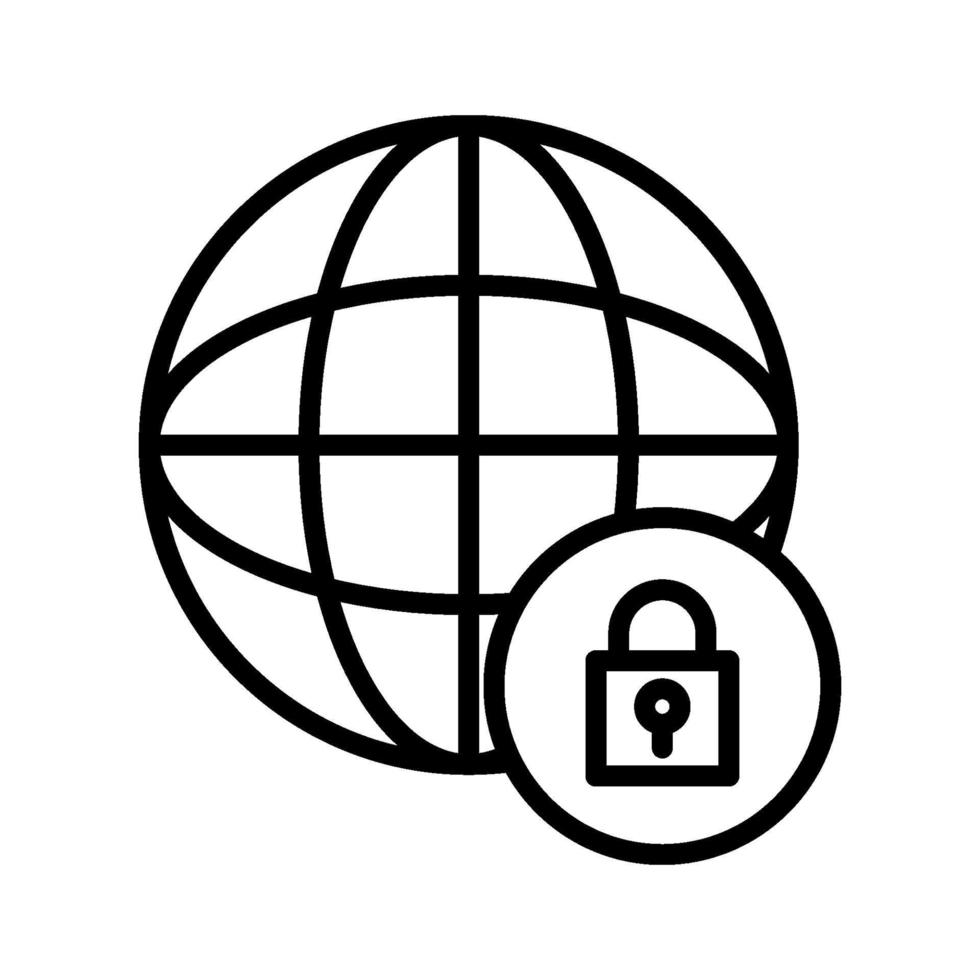 Internet Security Icon vector