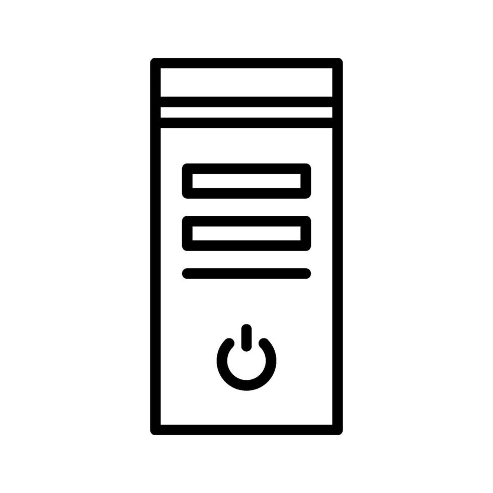 CPU Tower Icon vector