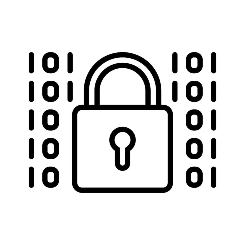 Data Encryption Icon vector