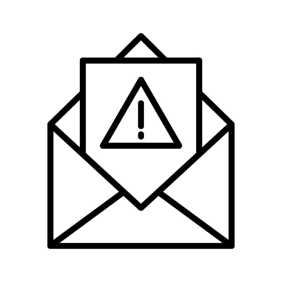 icono de correo no deseado vector