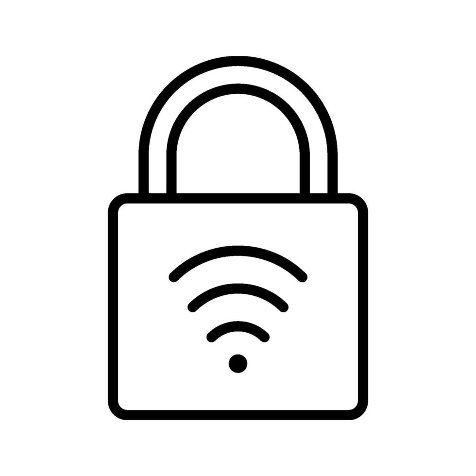 icono de wifi bloqueado vector