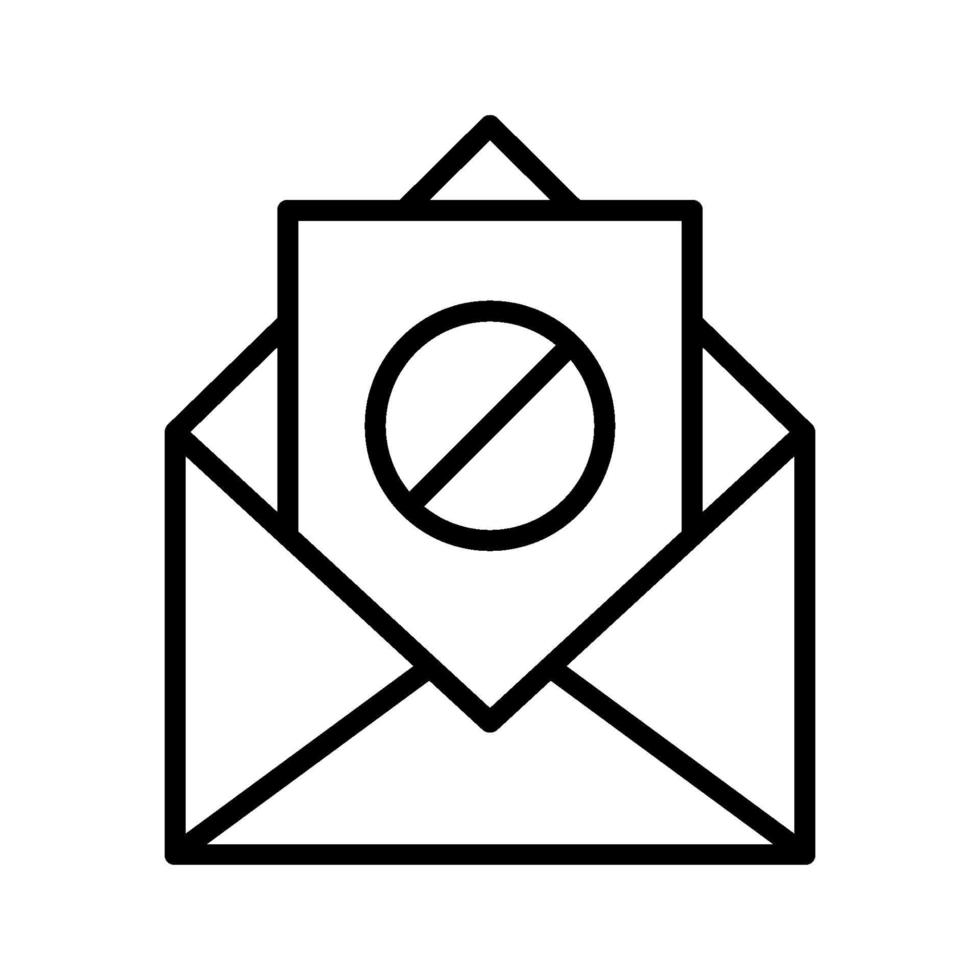 Spam Mail Icon vector