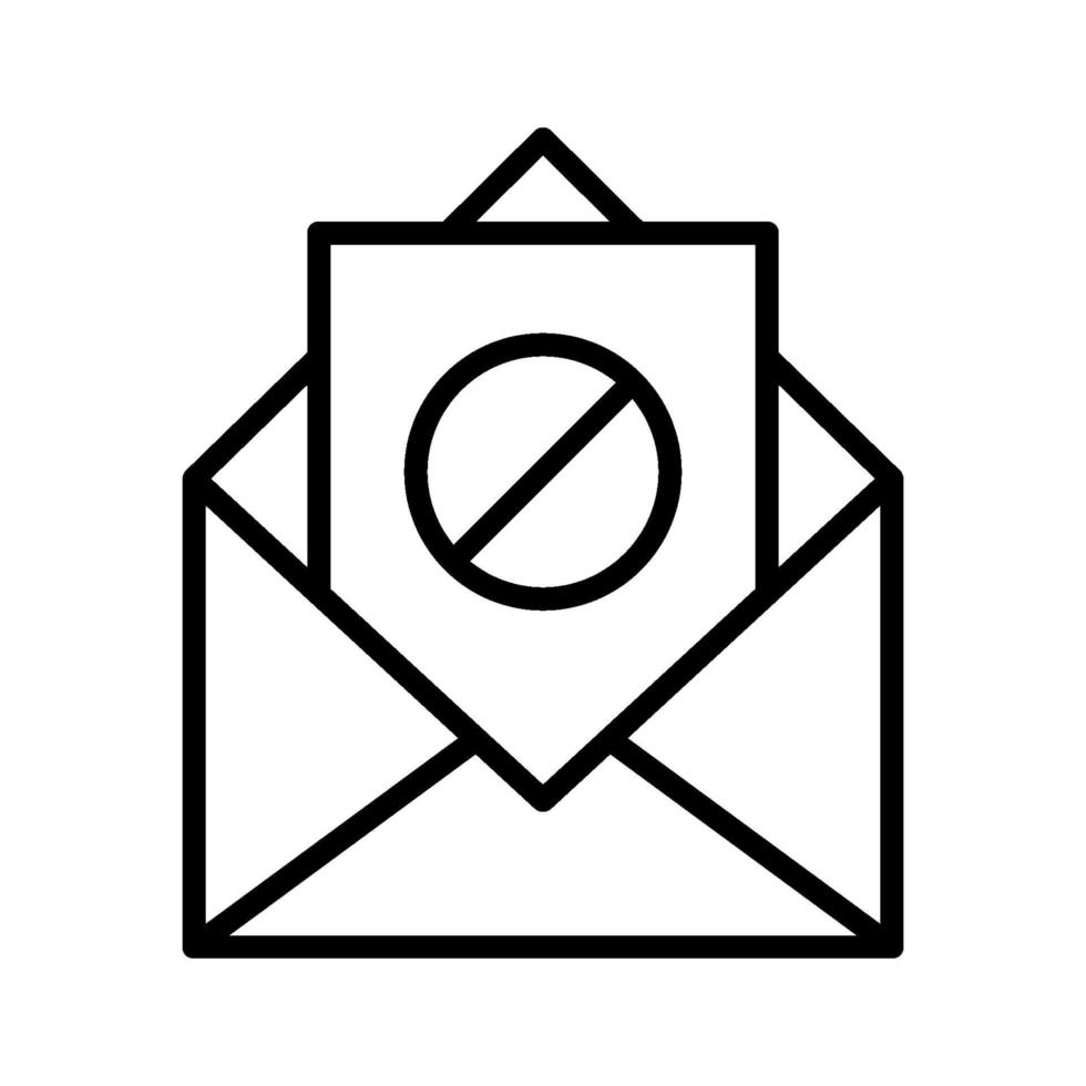 icono de correo no deseado vector