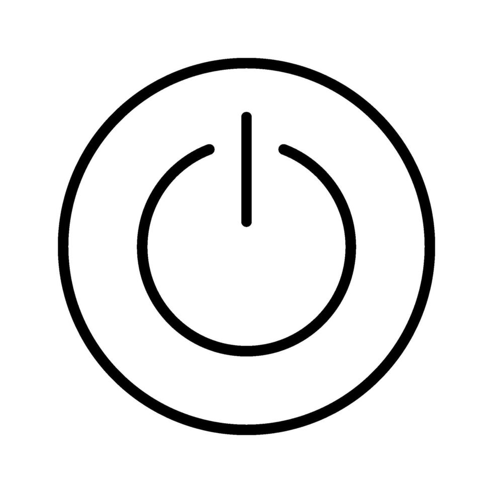 Power Button Icon vector