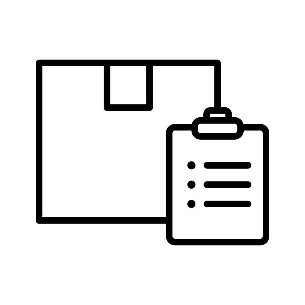 Package List Icon vector