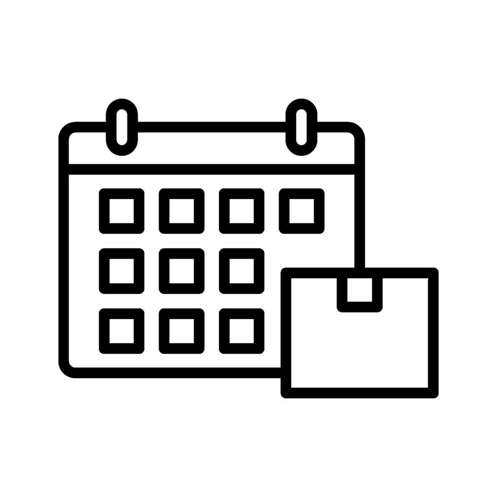 Delivery Date Icon vector