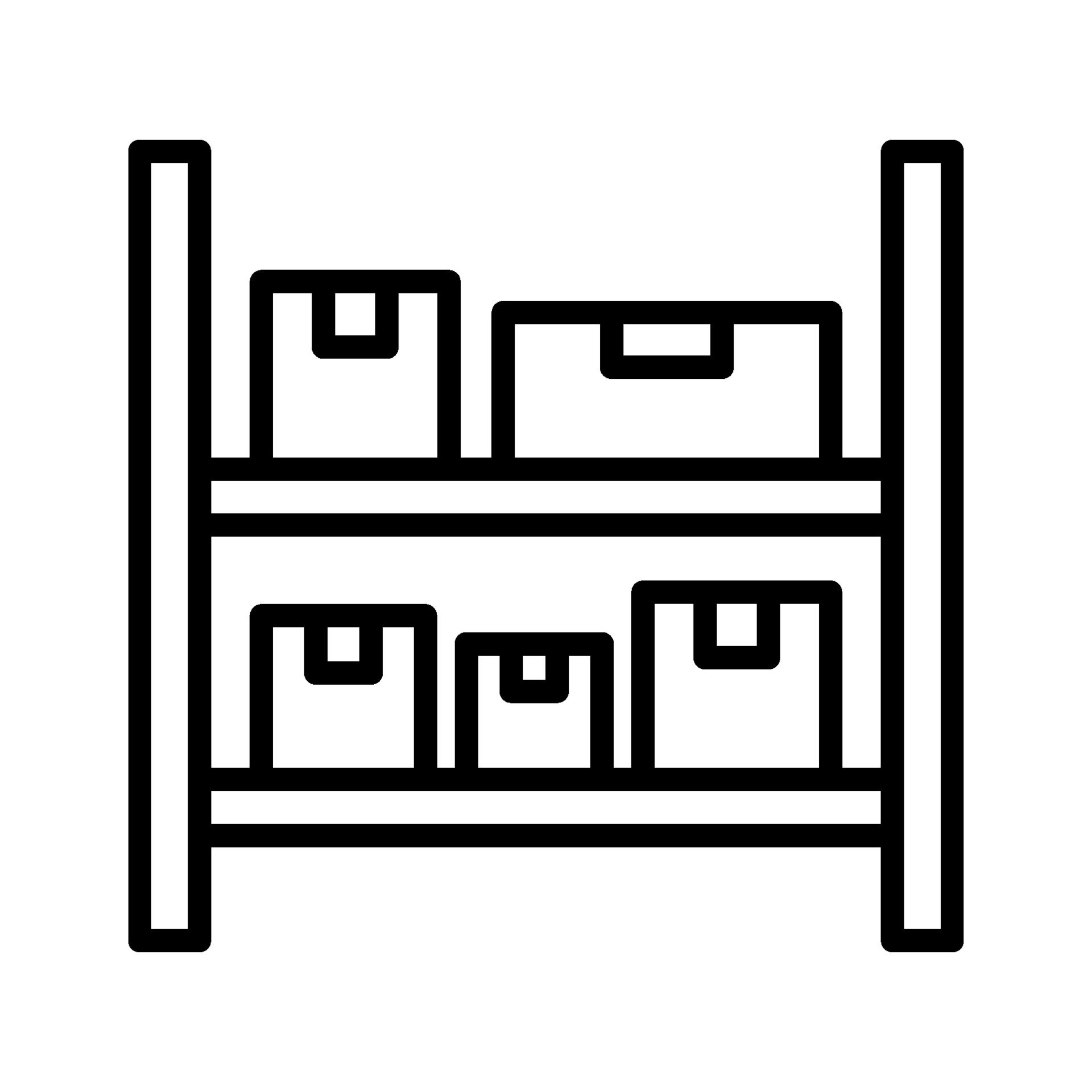 Packages on Shelves Icon 2206060 Vector Art at Vecteezy