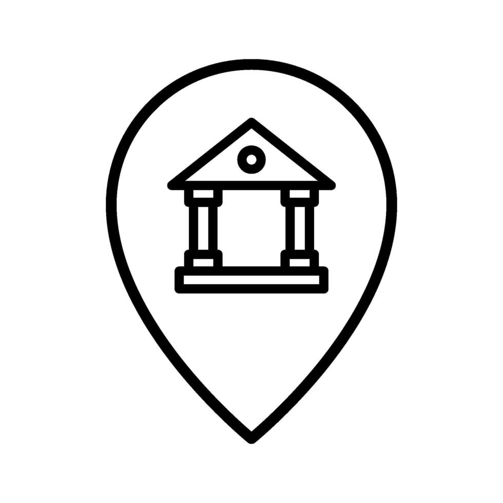 Bank Location Icon vector