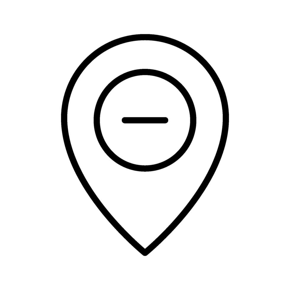 Remove Location Icon vector