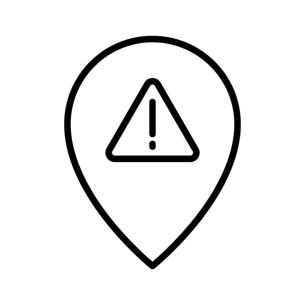 Location Alert Icon vector