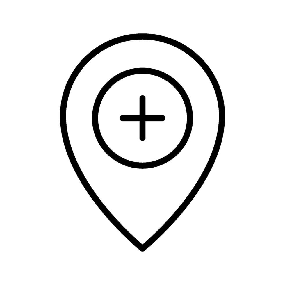 Add Location Icon vector