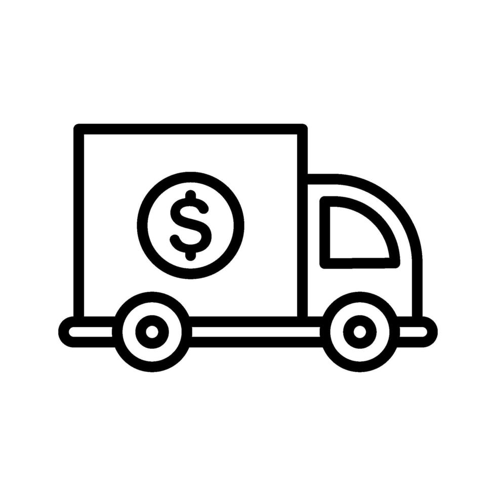 Cash Delivery Icon vector