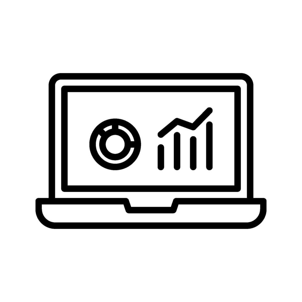 Online Statistics Icon vector