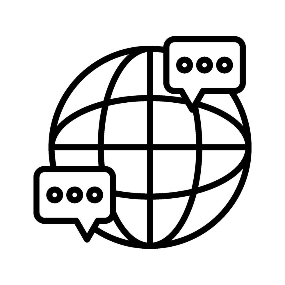 International Dialogue Icon vector