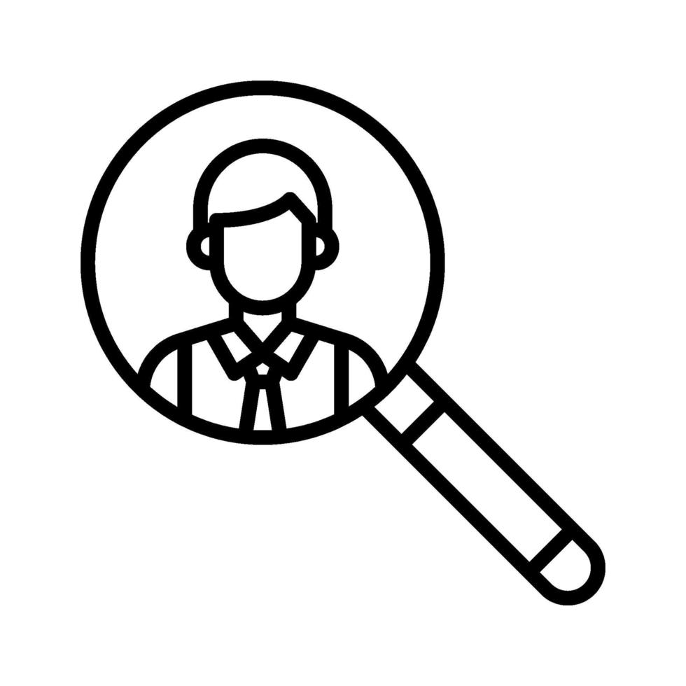 Employee Search Icon vector
