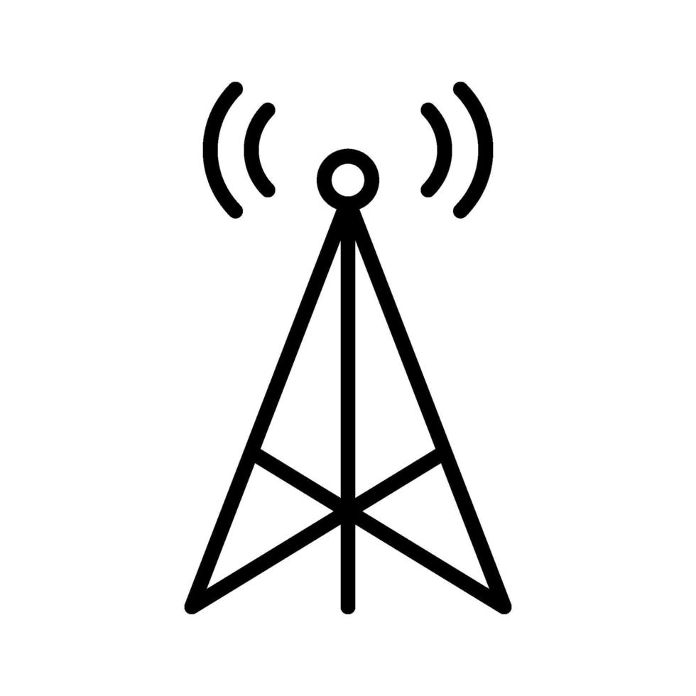 icono de torre de radio vector