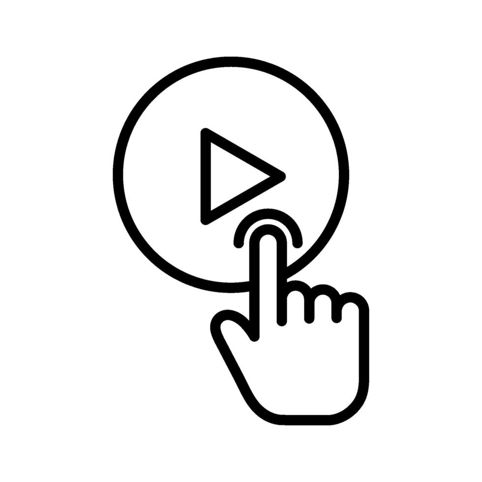 Video Player Icon vector