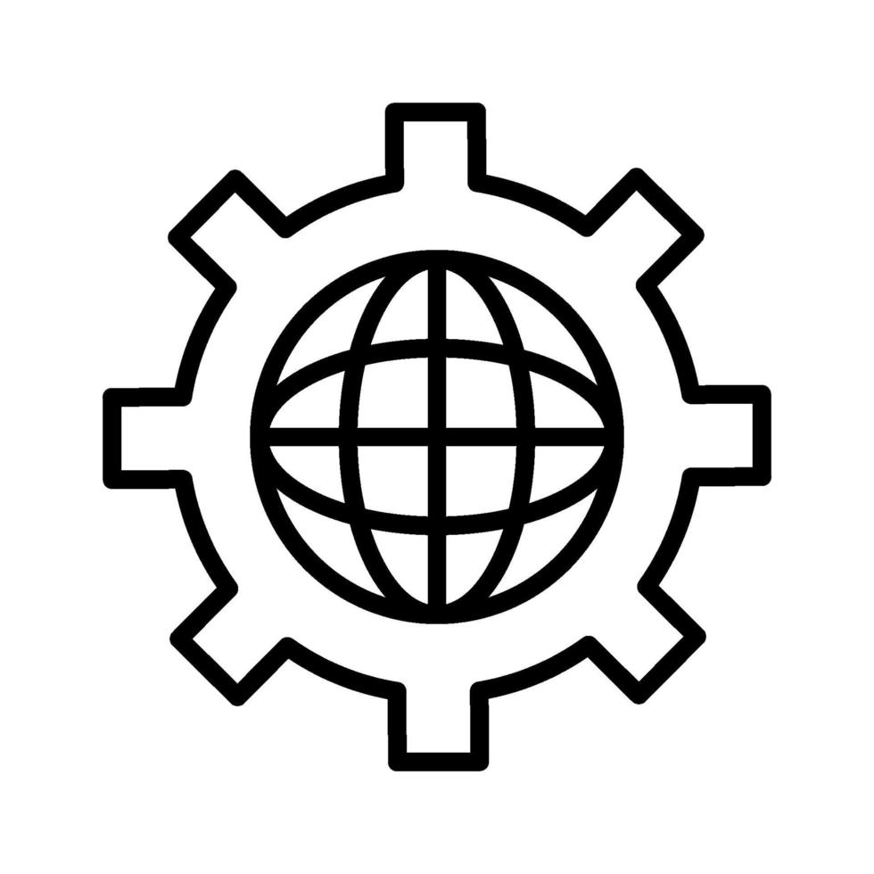 Global Settings Icon vector