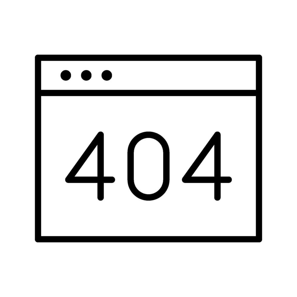 404 Error Icon vector