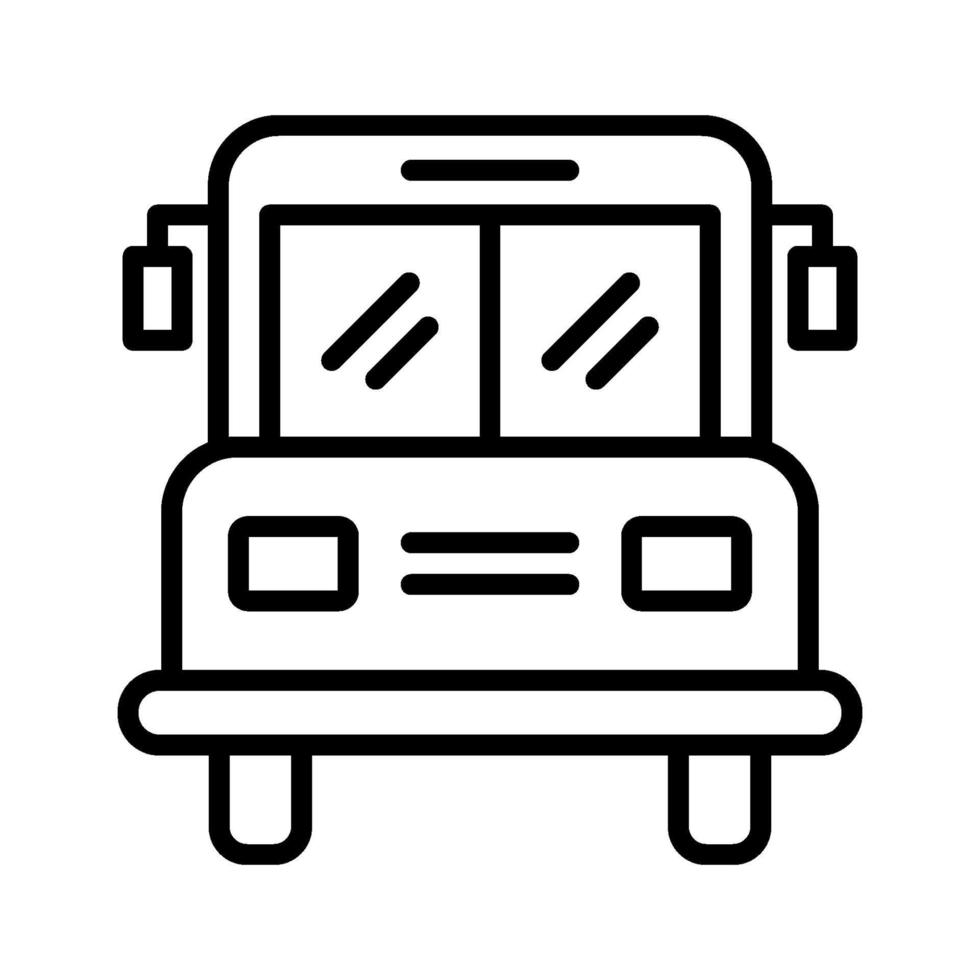 icono de autobús escolar vector