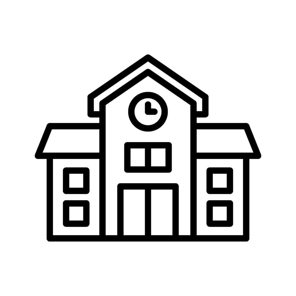 School Building Icon vector
