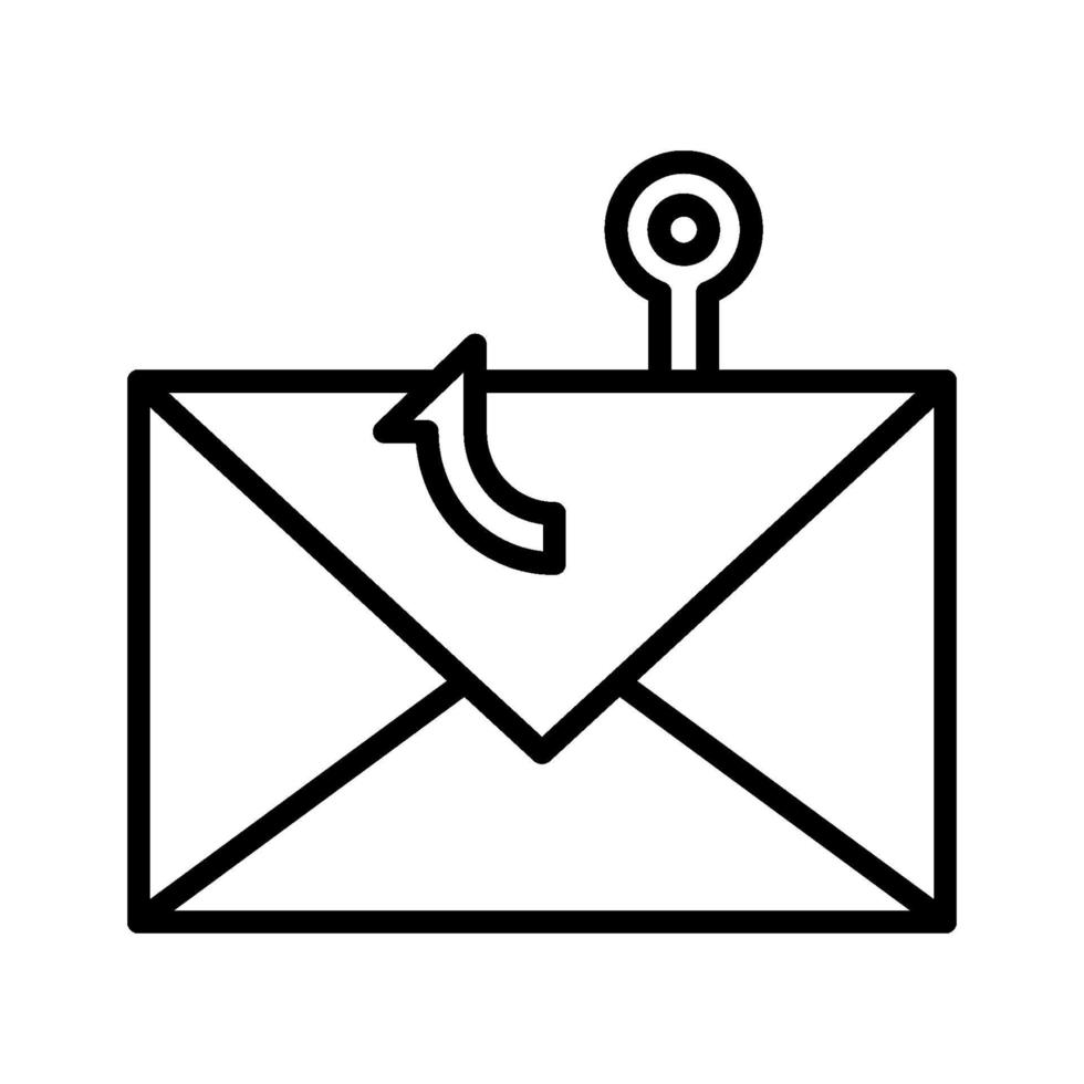 icono de phishing de correo electrónico vector