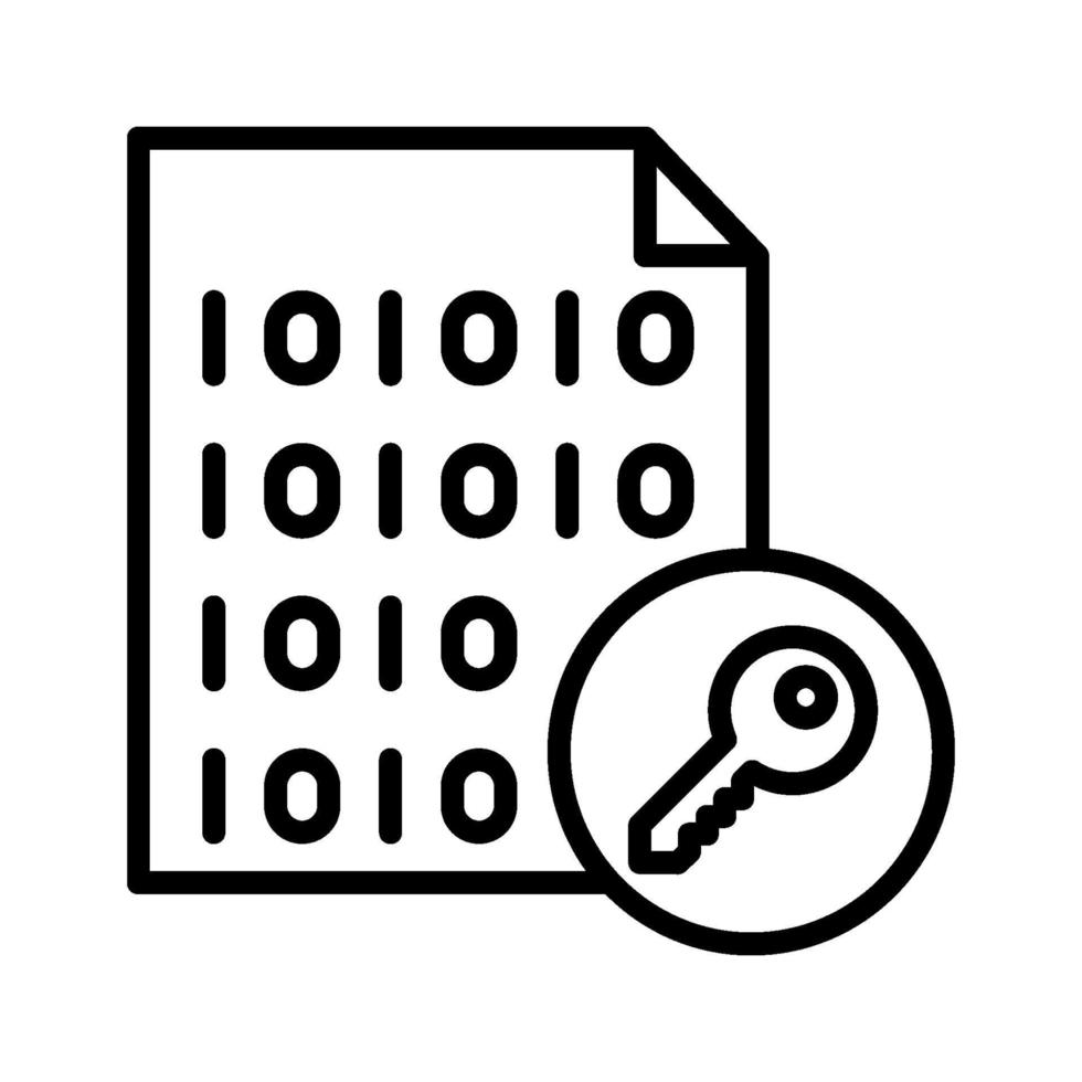 File Encryption Icon vector