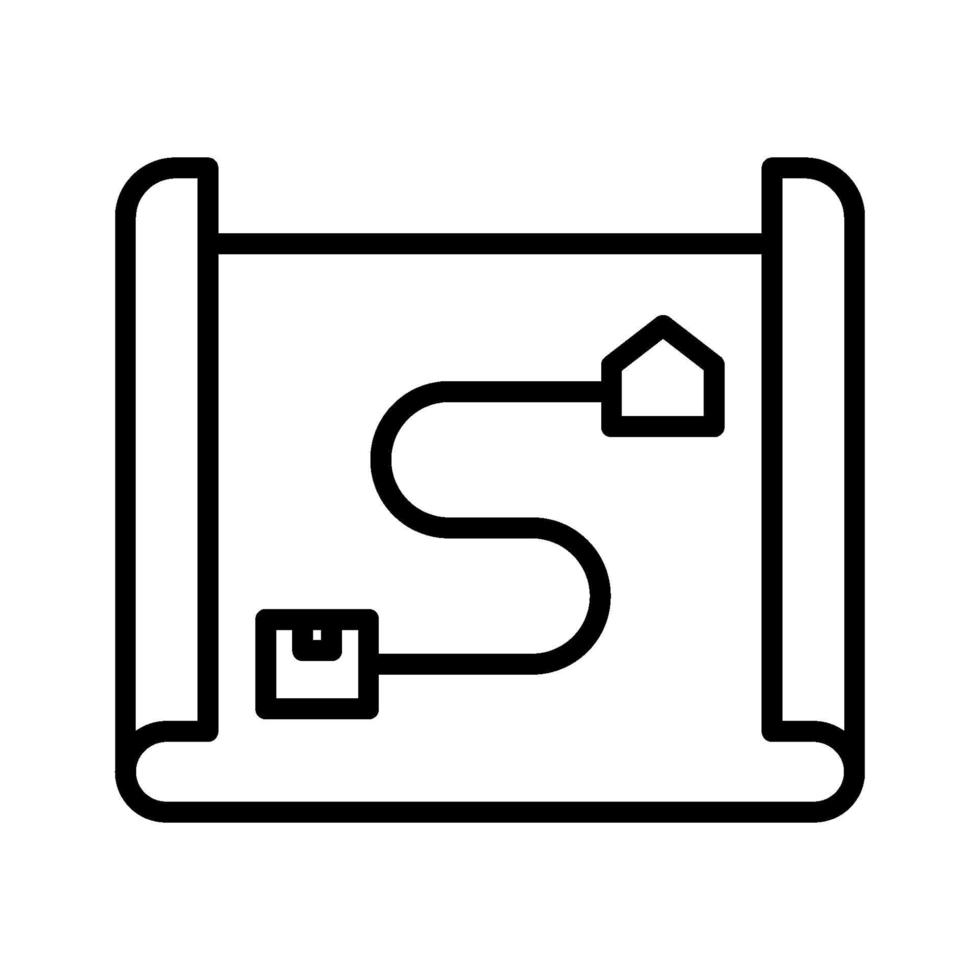 Delivery Route Icon vector