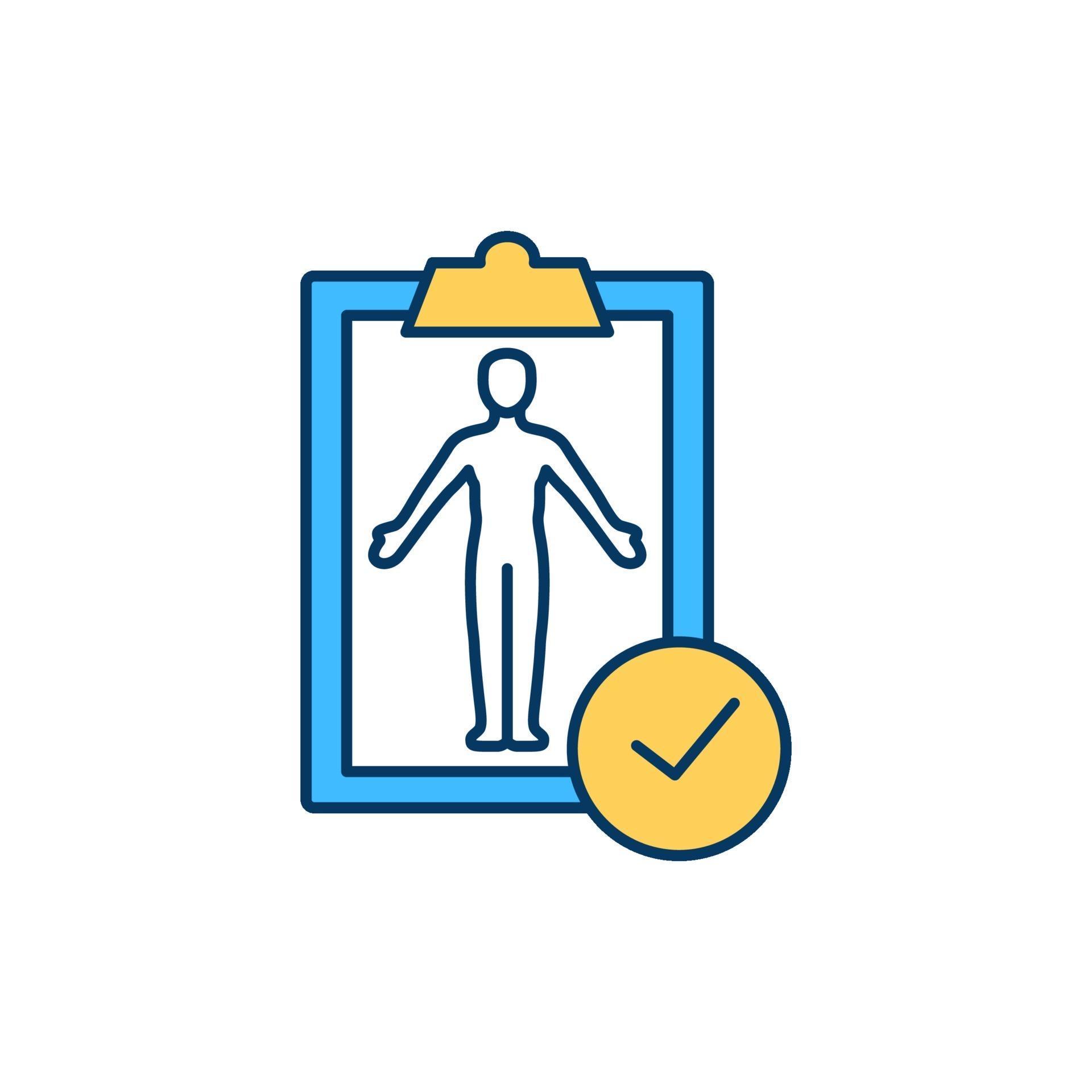 Full body screening RGB color icon 2206304 Vector Art at Vecteezy