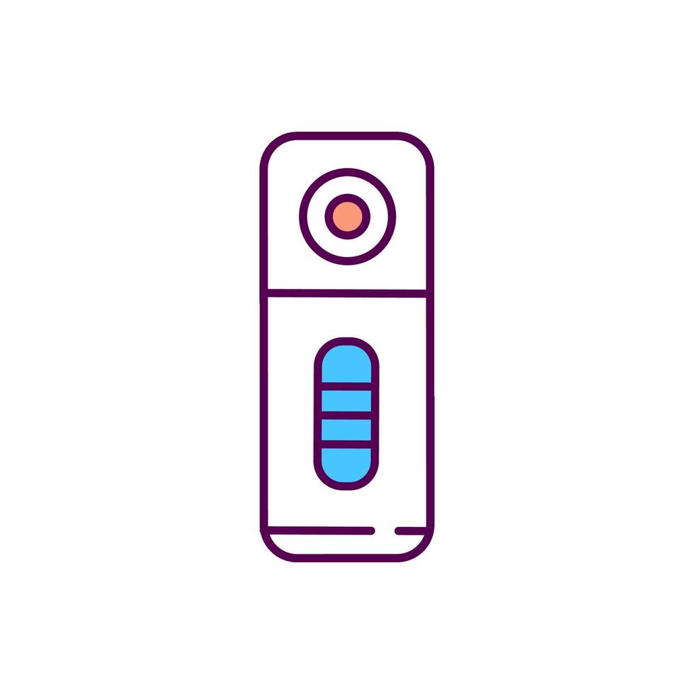 Antigen tests RGB color icon vector