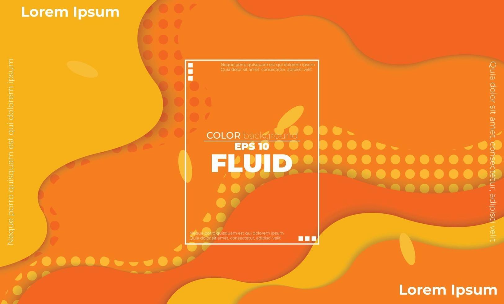 Orange elements with fluid gradient, Dynamic style banner design from fruit concept. suitable for poster, web ,landing  page, cover  add, greeting  card  promotion, social media vector