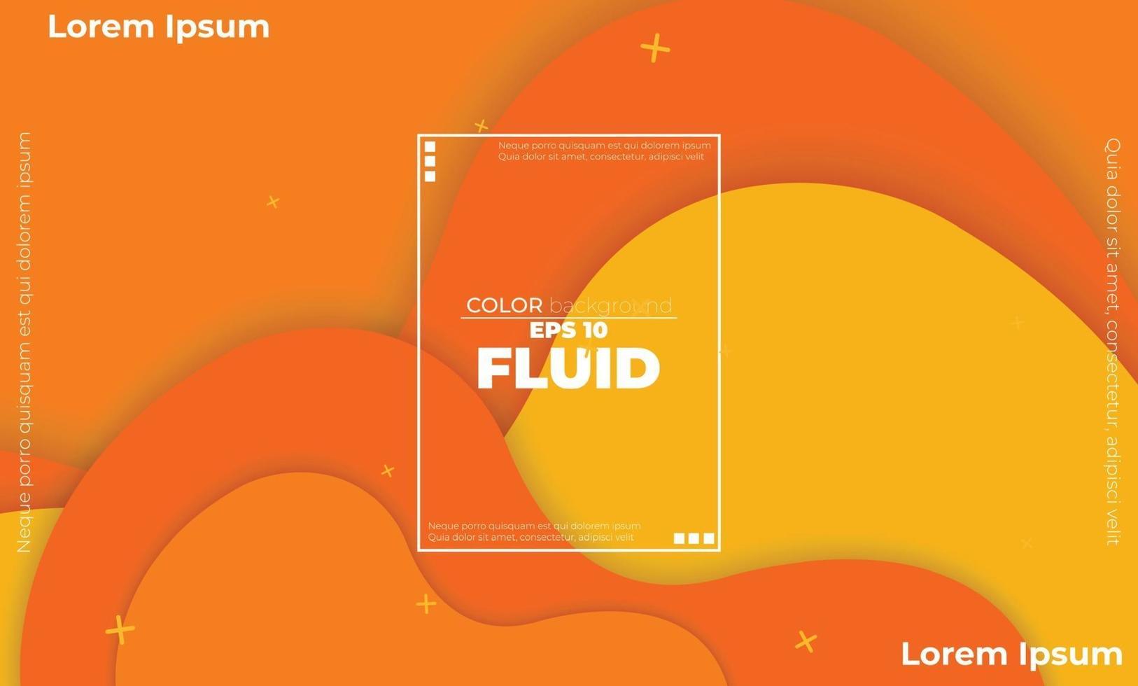 Orange elements with fluid gradient, Dynamic style banner design from fruit concept. suitable for poster, web ,landing  page, cover  add, greeting  card  promotion, social media vector