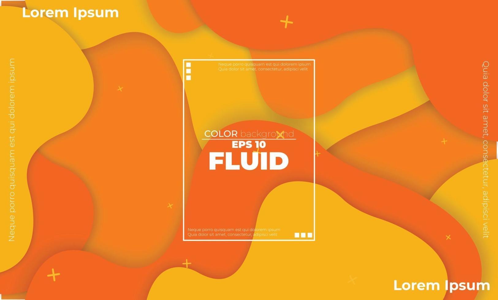 Orange elements with fluid gradient, Dynamic style banner design from fruit concept. suitable for poster, web ,landing  page, cover  add, greeting  card  promotion, social media vector