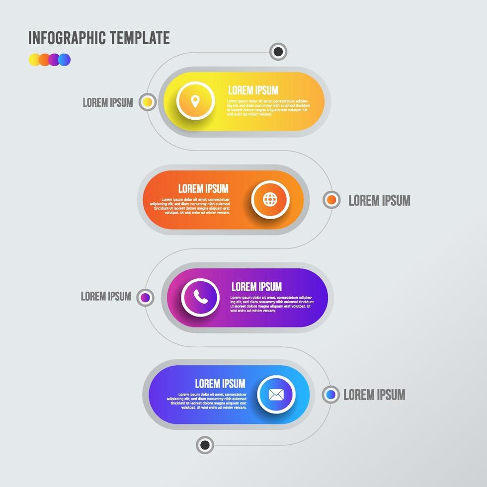 plantilla de elemento de infografía vector