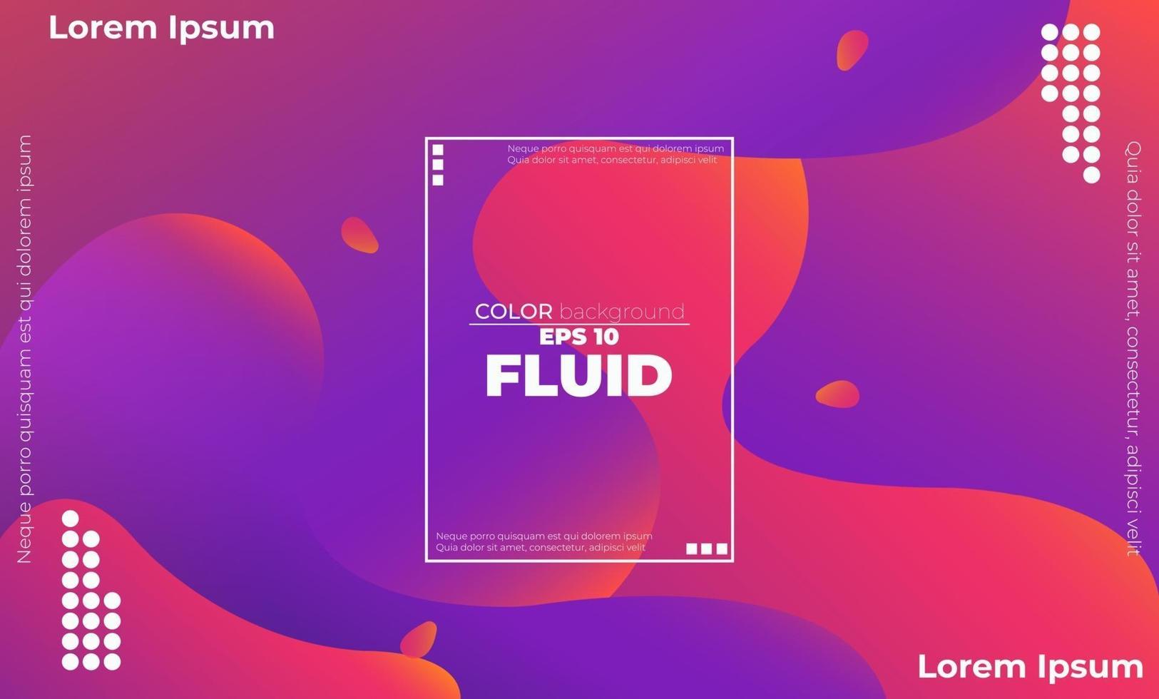 Fluid colors shapes. Applicable for gift card cover poster. Poster design. Poster on wall poster template,landing page. Fluid colorful shapes composition vector