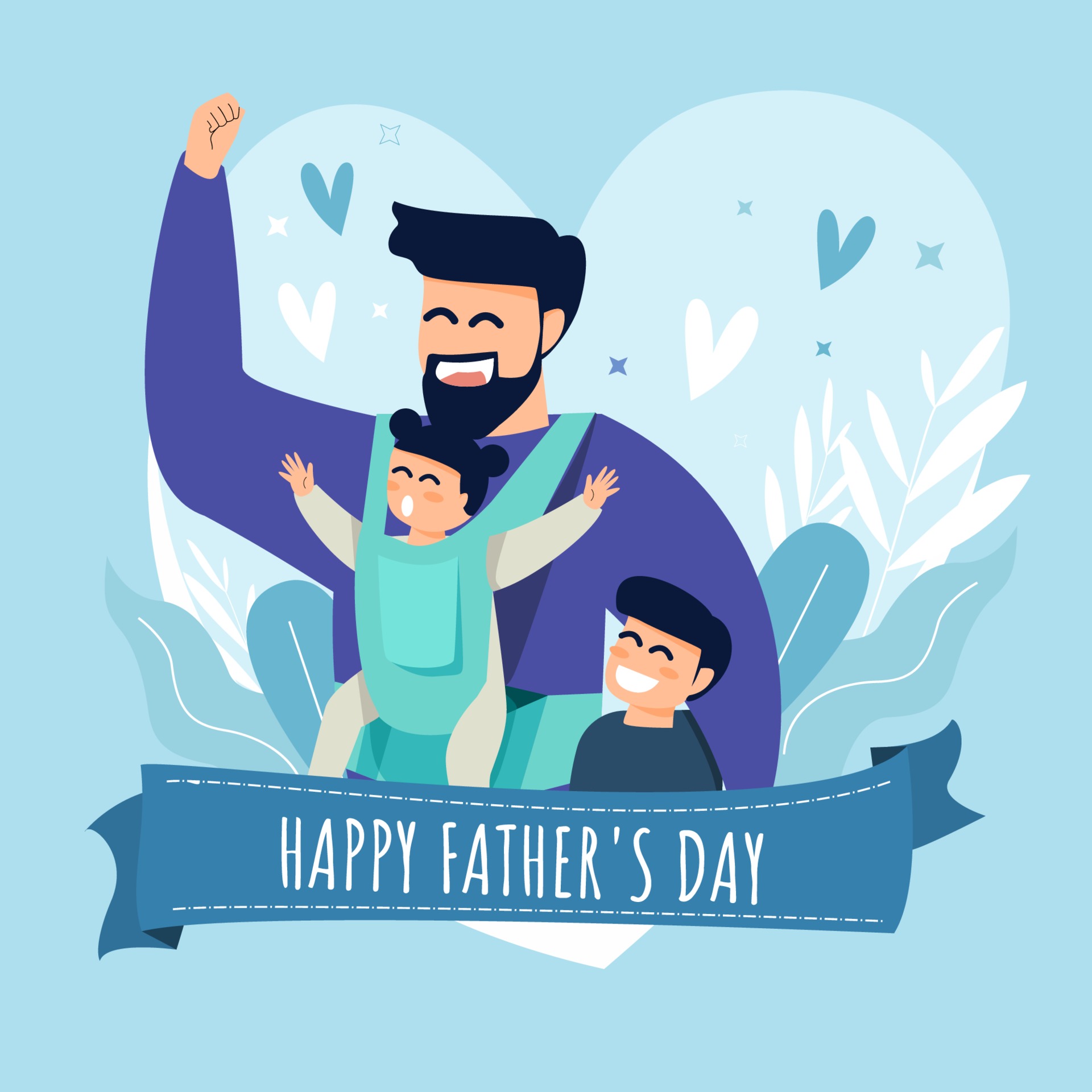 2025 父親節卡通素材下載推薦,整理可愛爸爸、親子互動畫面、Happy Fathers Day主題插圖,適合製作賀卡、社群貼文、DIY手作活動,讓父親節祝福更有溫度!