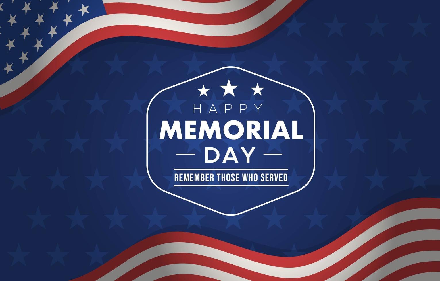 Memorial Day Background vector