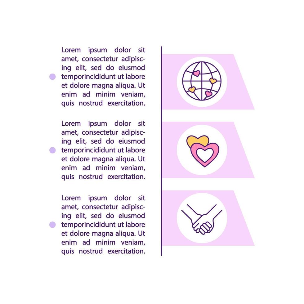 Online dating pros concept line icons with text vector