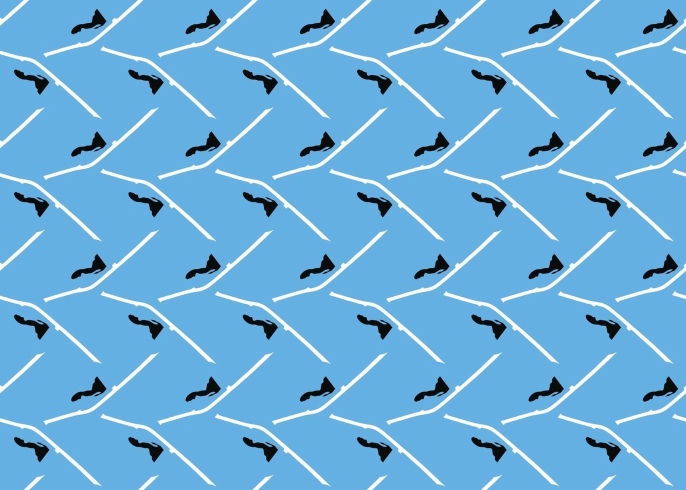 Vector texture background, seamless pattern. Hand drawn, blue, black, white colors.