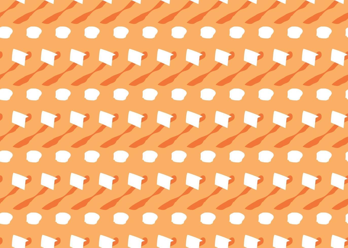 Vector texture background, seamless pattern. Hand drawn, orange, white colors.