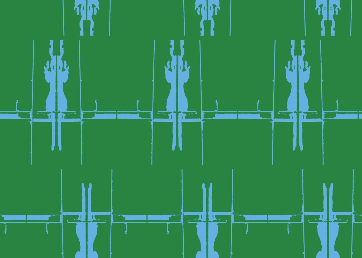 Vector texture background, seamless pattern. Hand drawn, green, blue colors.