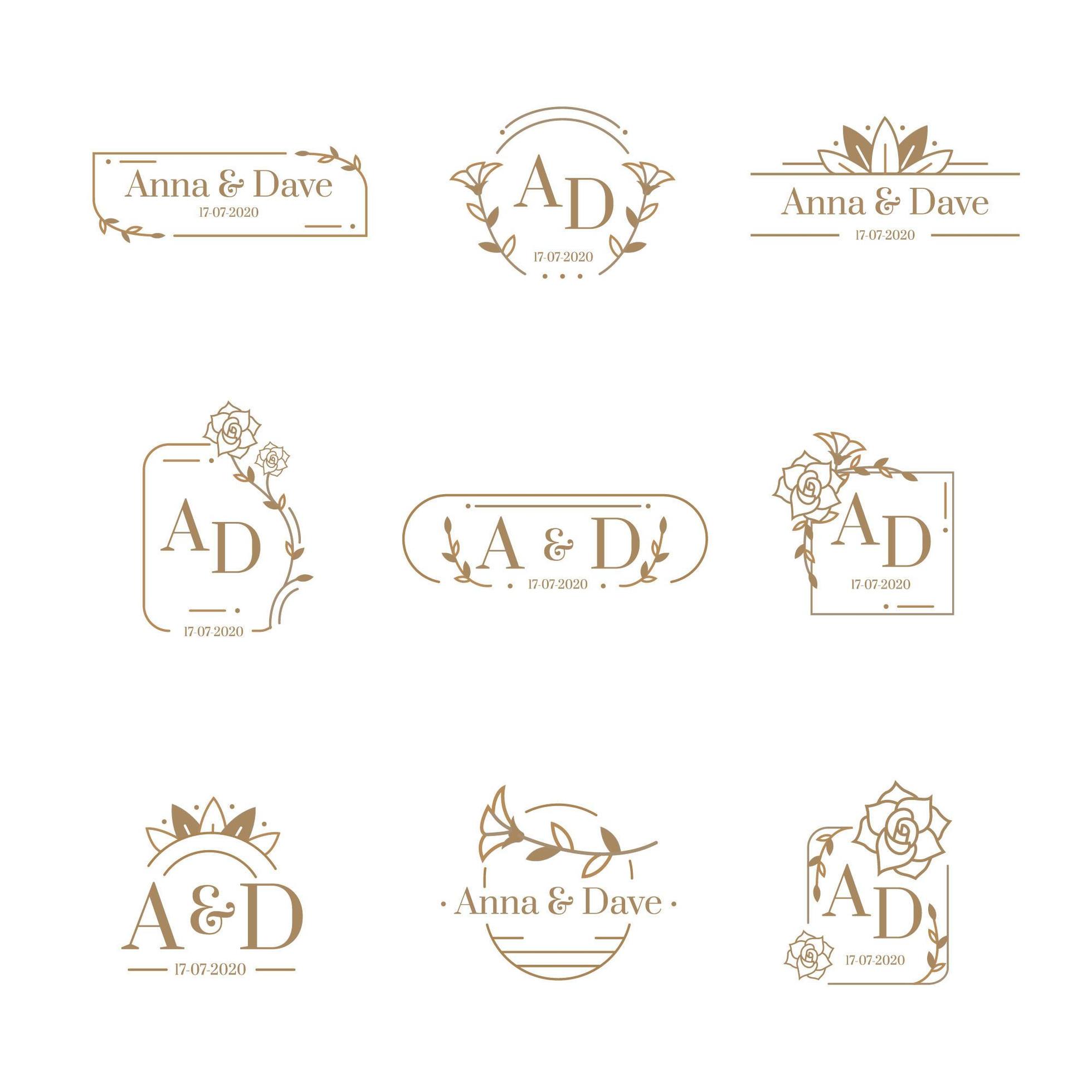 Free Free Wedding Monogram Svg Free 308 SVG PNG EPS DXF File