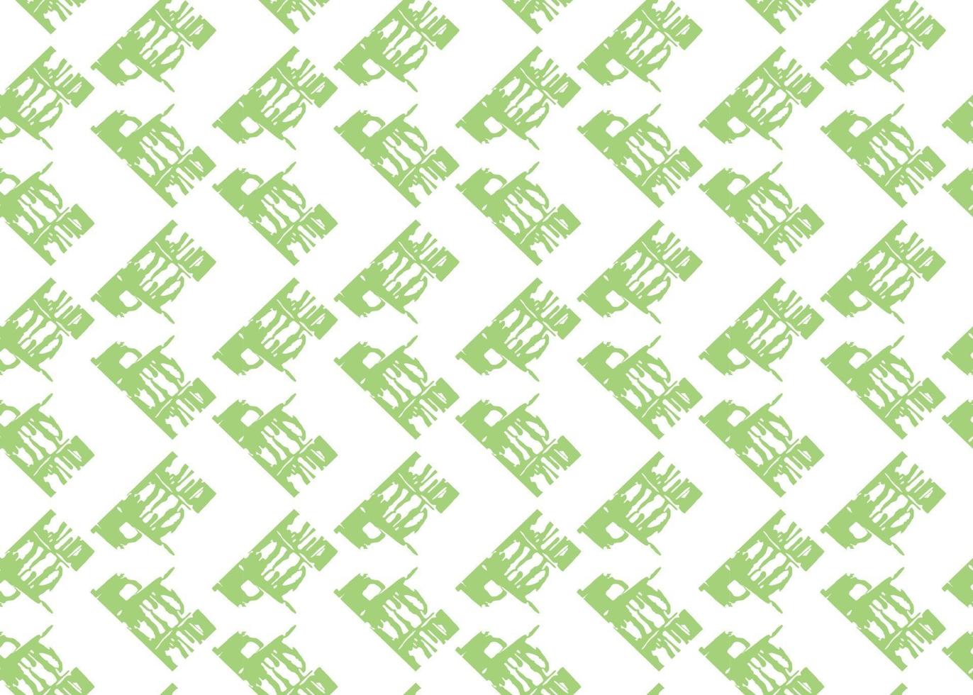 Vector texture background, seamless pattern. Hand drawn, green, white colors.
