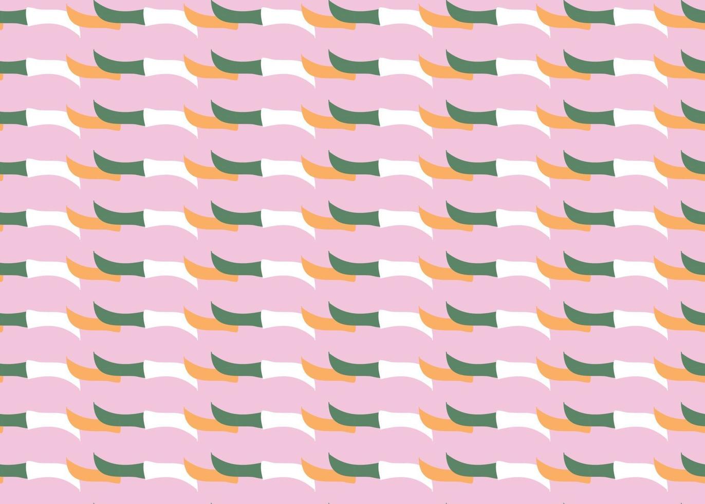 Vector texture background, seamless pattern. Hand drawn, pink, orange, green, white colors.