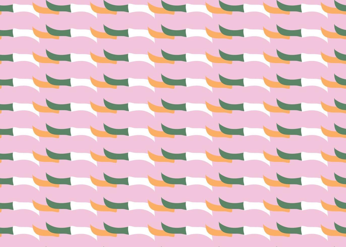 Vector texture background, seamless pattern. Hand drawn, pink, orange, green, white colors.